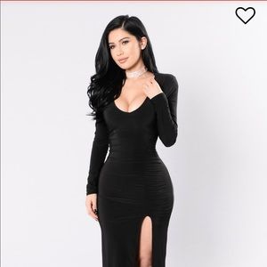 FASHIONNOVA Love Sex Magic Dress - Black